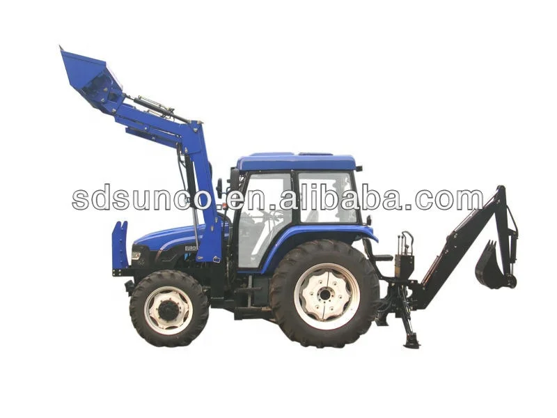 Mini Tractor De Jardín Cargador Y Retroexcavadora Con Cortacésped - Buy