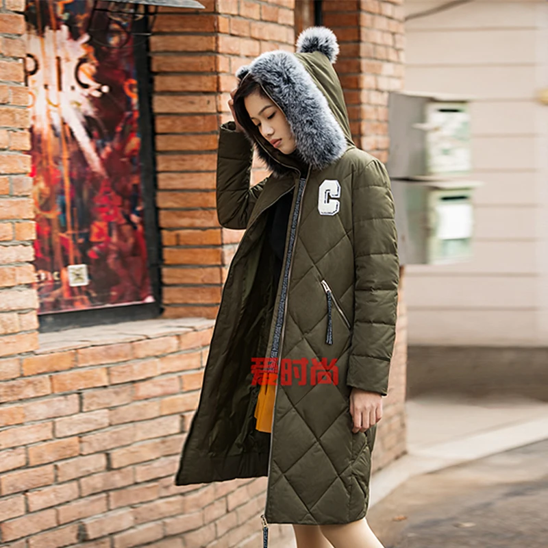 ladies padded coat with hood