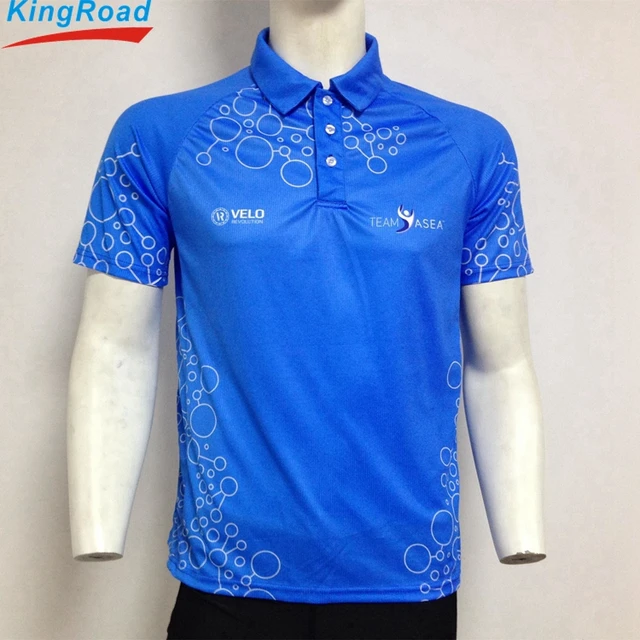 2018 Dry fit sublimated sport custom polo shirt wholesale china