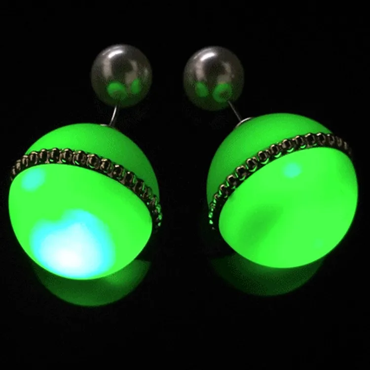 fashion flashing light earring christmas stud led earrings with