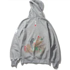 custom wholesale embroidered blank distressed hoodies