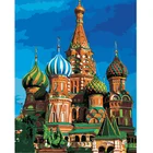Diy Oil Painting Drawing Canvas Islamic Castle Building Art Oil Painting Home Decor Figure Wall Pictures