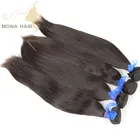 Remy virgin hair can accept private label 18 inch straight brazilian hair