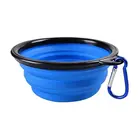 Papani Factory Wholesale Outdoor Silicone Foldable Pet Travel Dog Bowl