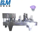 Peanut butter cup filling and sealing machine pastry cream