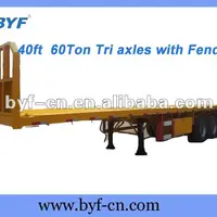 BYF 60Ton Doll Container Trailers With