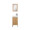 Tiny House Narrow Width Thin Bathroom Cabinet Vanity with MK Mirror