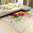Modern design Eco-friendly rectangle decorative 3D printing carpet tile for living room
