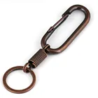 Retro Style Simple Strong Carabiner Shape Keychain Key Chain Ring Keyring Keyfob Key Fob Holder