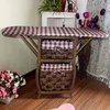 Folding Wooden Ironing Board with wicker drawer