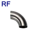 RF Sanitary Stainless Steel 2" 45Degree Long Bend Pipe Fittings Short Sanitary Welded Elbow