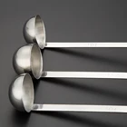 High quality food grade hand held stainless steel scoop for dinner