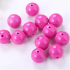 Plastic acrylic ball beads with hole for jewelry making