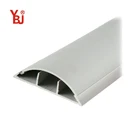 Electrical White PVC Semi-circle Arc Floor Cable Trunking Duct