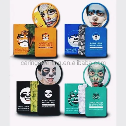 Animal facial mask animal printed facial mask sheet Animal facial mask animal printed facial mask sheet