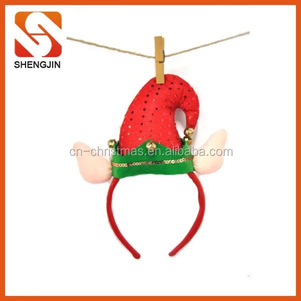 springy kiss ladies xmas novelty head bopper mistletoe headband