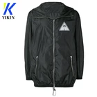 Custom athletic palm logo running workout men windbreaker jacket hoodies