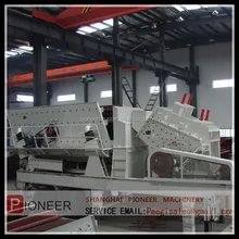 Tire series portable mobile impact crusher with ISO CE.