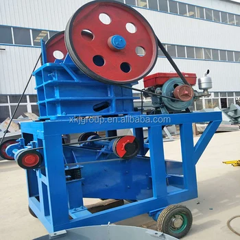 Low price pe250x450 mobile diesel engine jaw cruhser 5tph , 10tph Integrated Machine jaw crusher