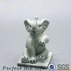 Ceramic Animal Sitting Elephant Figurine Craft