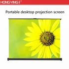 30 Inch, 16:9, Best Quality Matte White Material Thin Fixed Frame Projector Screen for office and home theater table