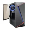 wholesale new design Cheap Aluminum Computer Case ABS panel with fan power supply style gaming computer atx pc case