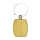 Engraving Custom Shape Logo Keychain Magnetic Wooden Key Holder Wood