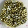 New Arrival DIY accessories gold plated alphabet beads For DIY Making