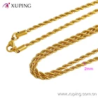 46983 xuping chain necklace chain, fashion Stainless Steel necklace, 24K gold color jewelry necklace
