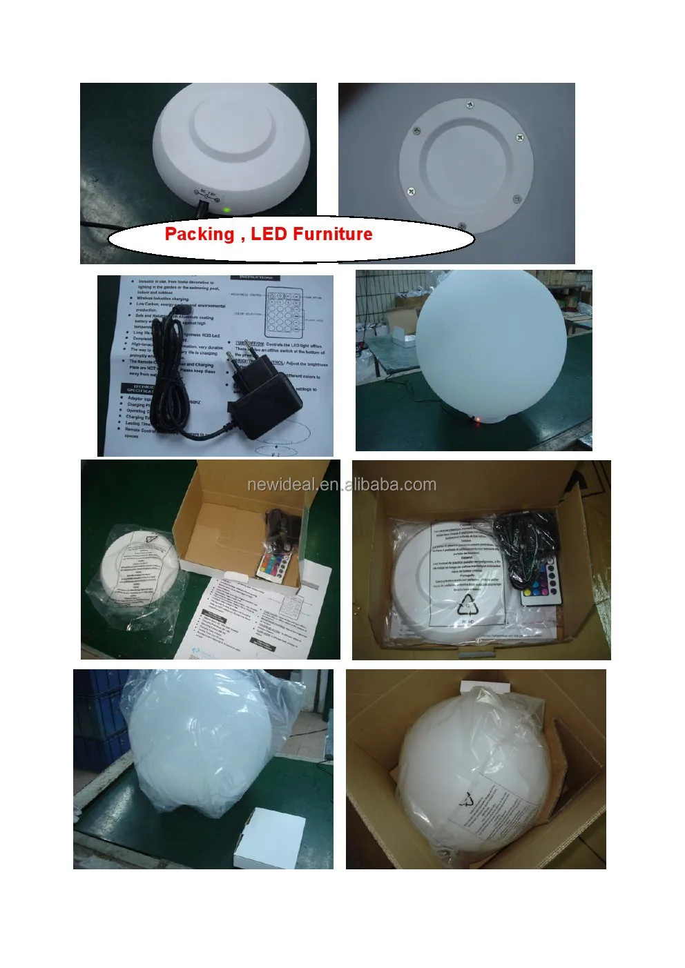 Packing for LED furniture