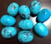 fashion wholesale semi-precious 100% naturally Turquoise egges stone