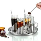 FDA Stainless Steel Irish Coffee Cup and Saucer Maker Set