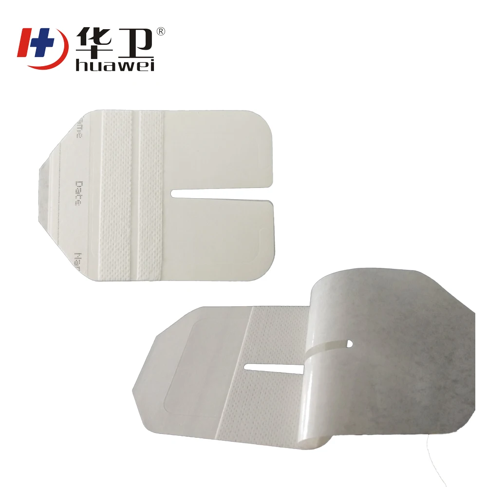 Medical I.V. catheter nonwoven dressing for fixing cannula