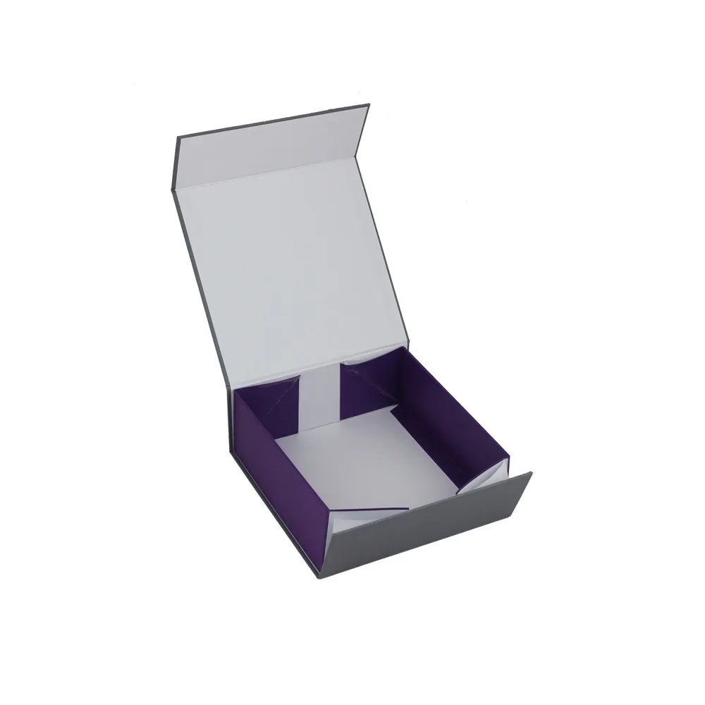 rigid paper foldable packaging box, foldable gift custom 4c box