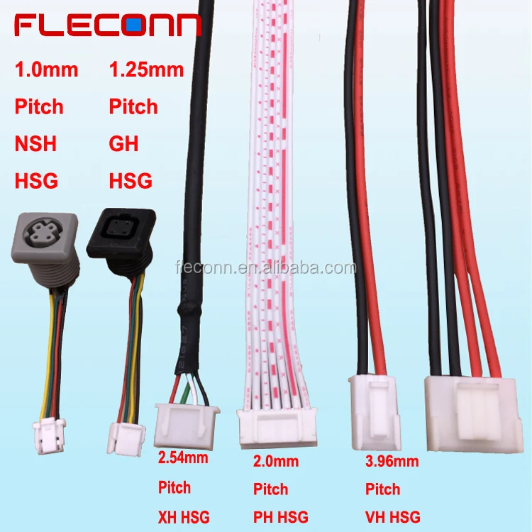 1.0 1.25 2.0 2.54 3.96 mm Pitch JST Connector Wire Harness.jpg