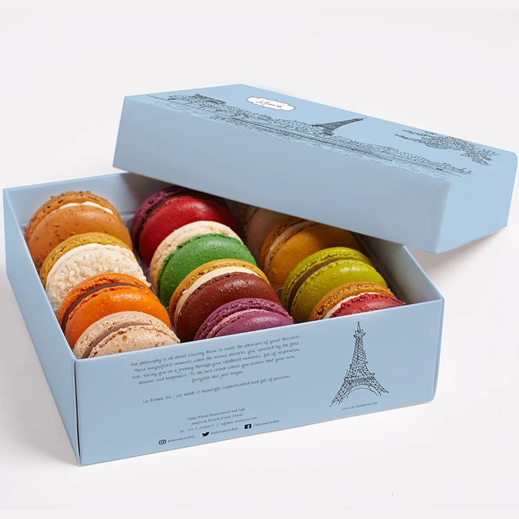 custom wholesale biscuit cookie box packaging