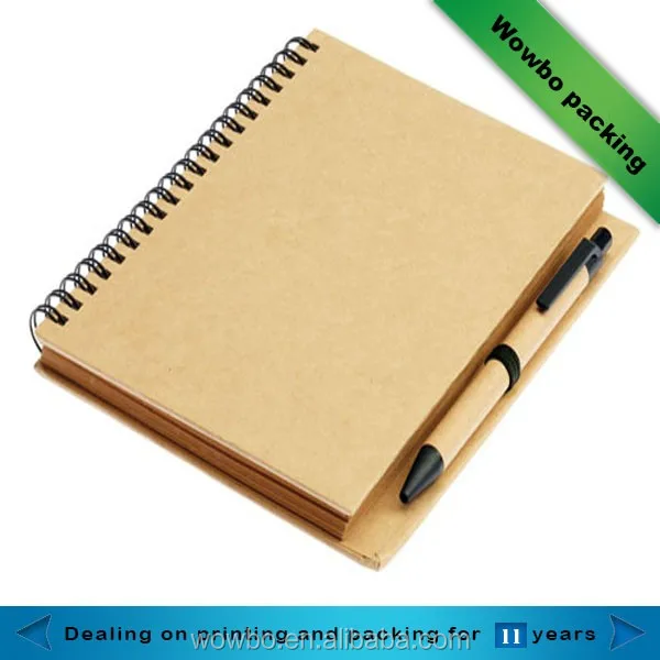 personal hardcover printed spiral notebook recycled notebook