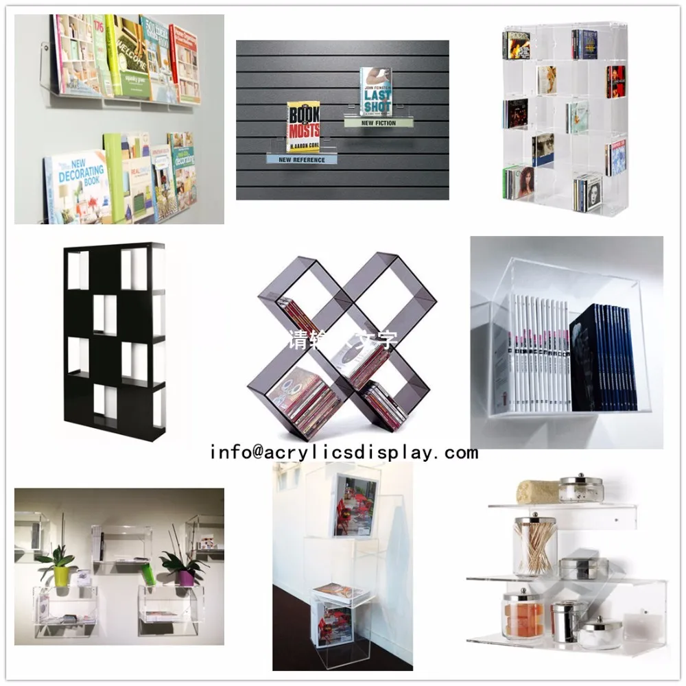 Durable professional multilayer acrylic display shelf