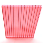 Double-walled red polycarbonate panels sheet for skylight covers Chinese manufacturers