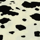 100% Polyester Cow Pattern Print Velboa Short Plush Fabric