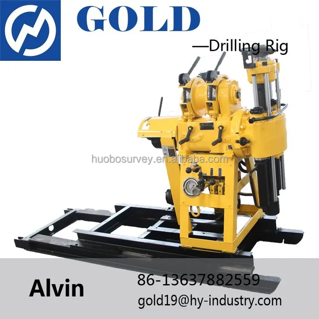 slide mounted drilling rig auger water well drilling rig xy-1a