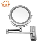 360 Degree Two-Sided Extension Wall Mount Adjustable Circle Mirror