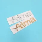 Fashion Custom Raised Brand Logo 3M Self-adhesive Shiny Metal Nickel Sticker Labels for Equipment