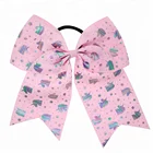 7'' Large Unicorn Hair Bows With Elastic Band For Teen Girls