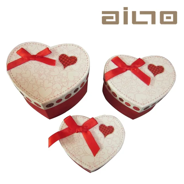 hot sale heart shaped chocolate gift paper box set