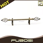 Extendable curtain rod set curtain pole with accessories