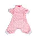 Fashion Designer Wholesale High Quality Cotton Pet Summer Pink Cute Dog Clothes