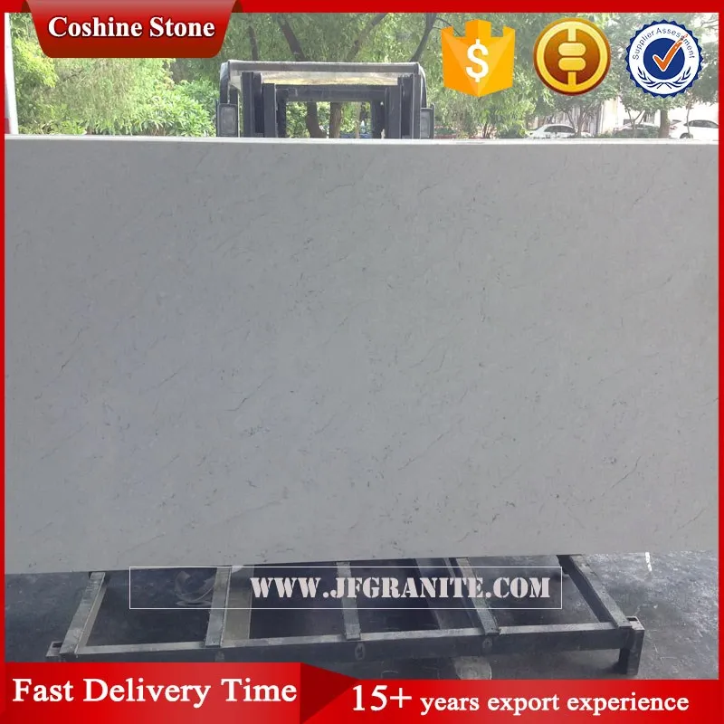 Jianfa Prefab crystal yellow quartz stone vanity top