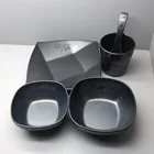 hotsale unique restaurant dinnerware sets melamine dinner set with high quality and artwork