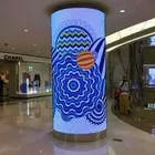 pillar led screen indoor led display p1.5 p1.9 P2 P3 P4 P5 P6 round shaped circle led display screen